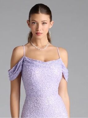 chinese dress ladies Rachel Allan 70710 Long Beaded Prom Fitted Slit Formal Dress main image 0